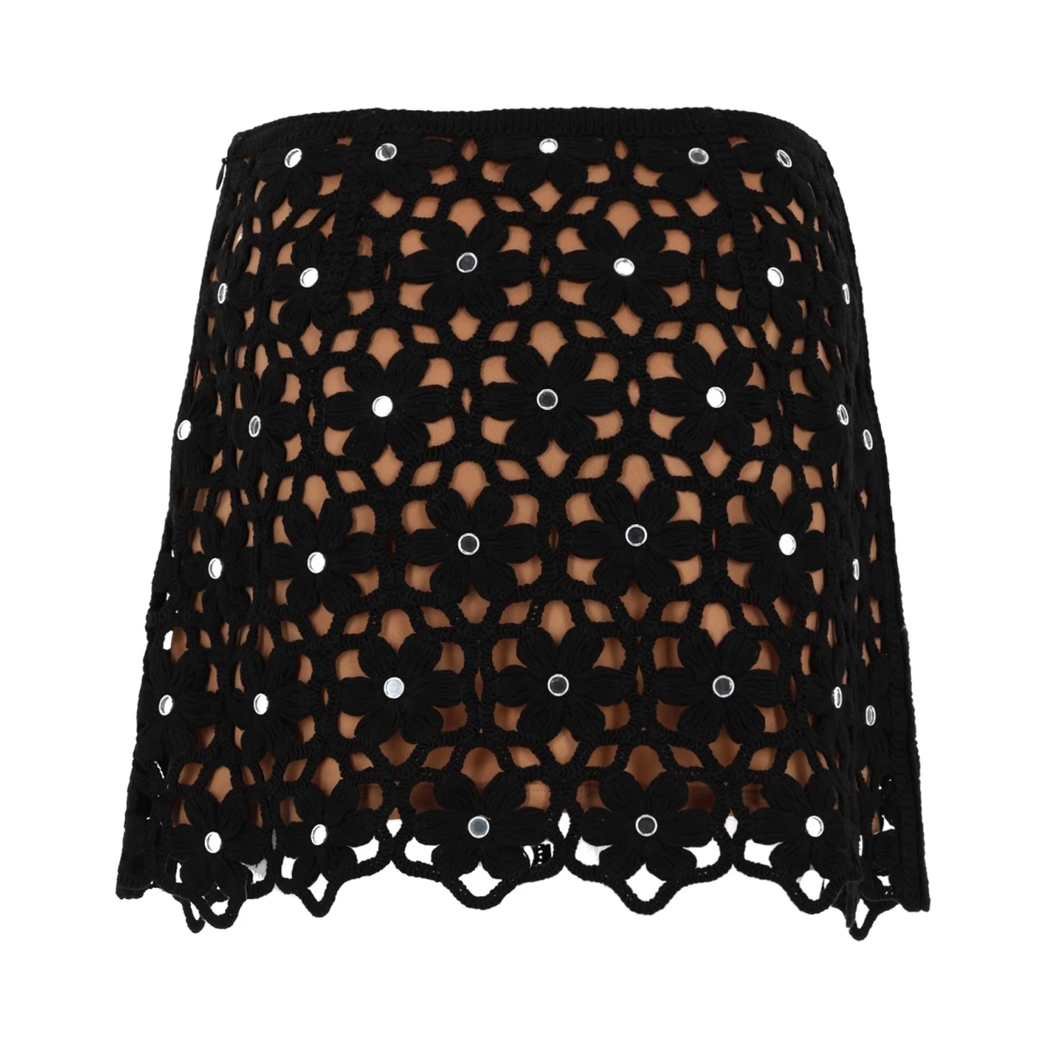 GONNA CROCHET CON MOTIVO FLOREALE