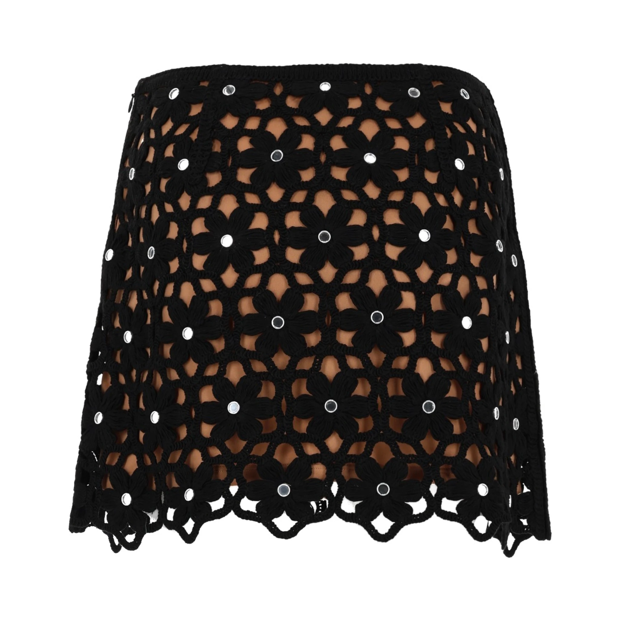 GONNA CROCHET CON MOTIVO FLOREALE