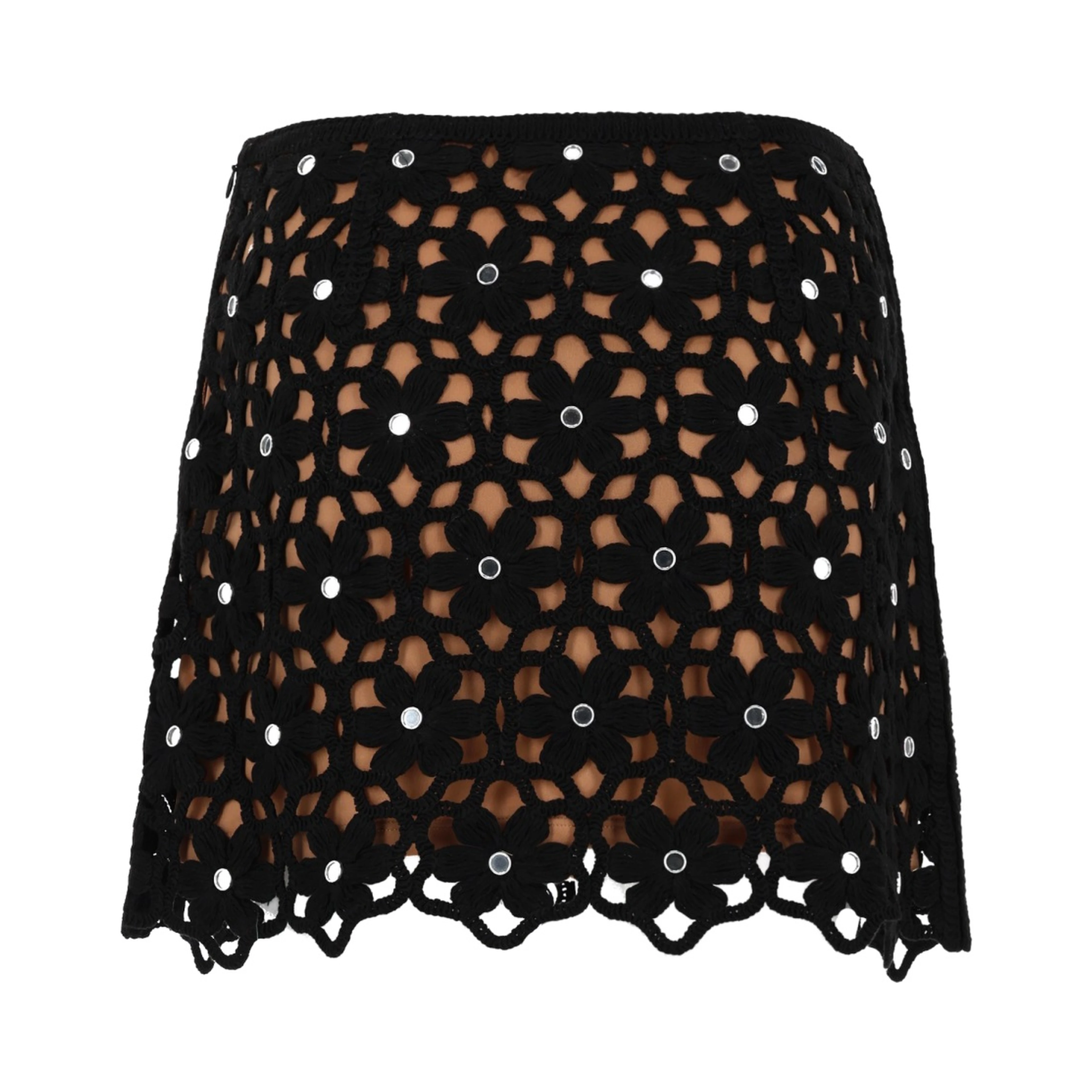 GONNA CROCHET CON MOTIVO FLOREALE