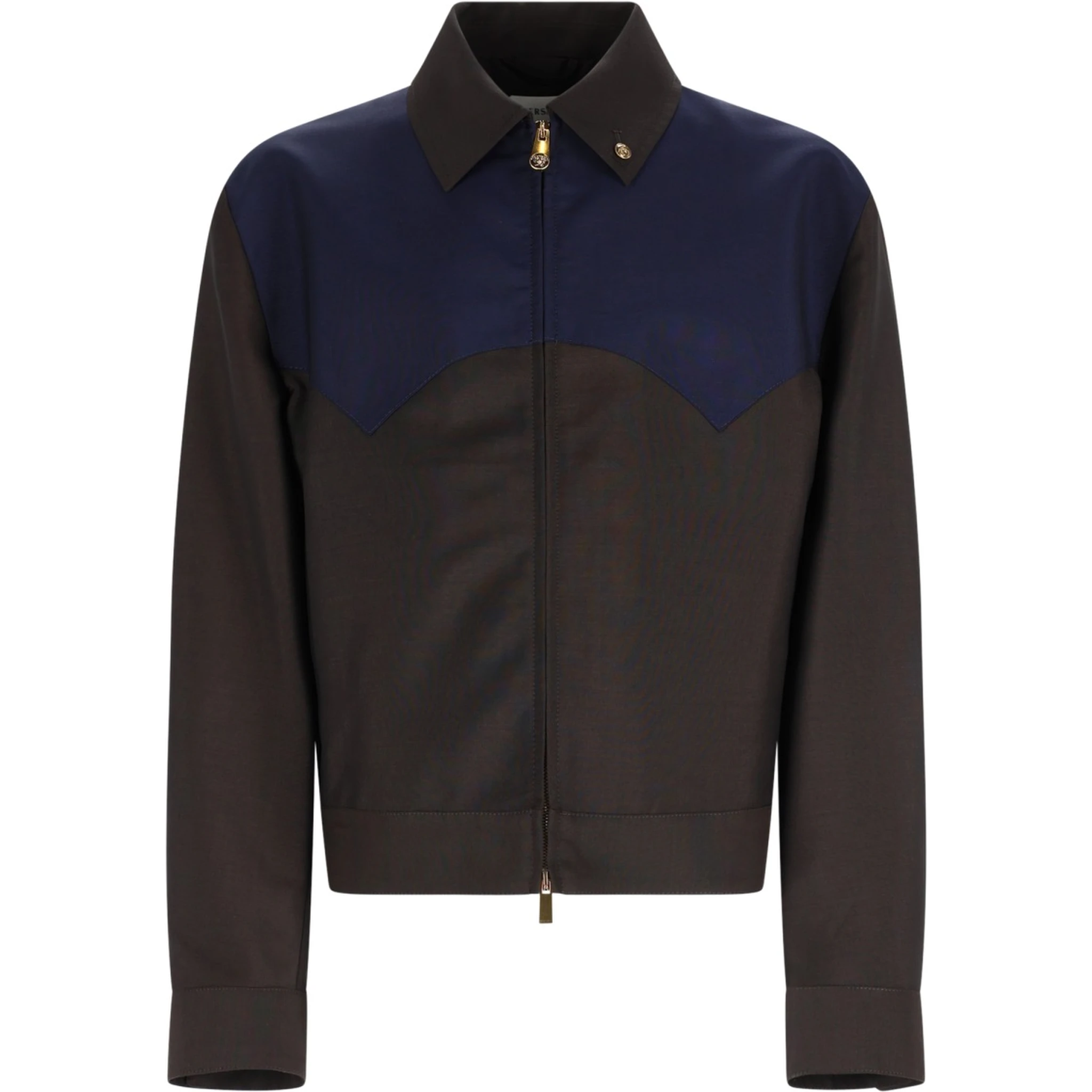 GIACCA IN LANA E MOHAIR CON ZIP