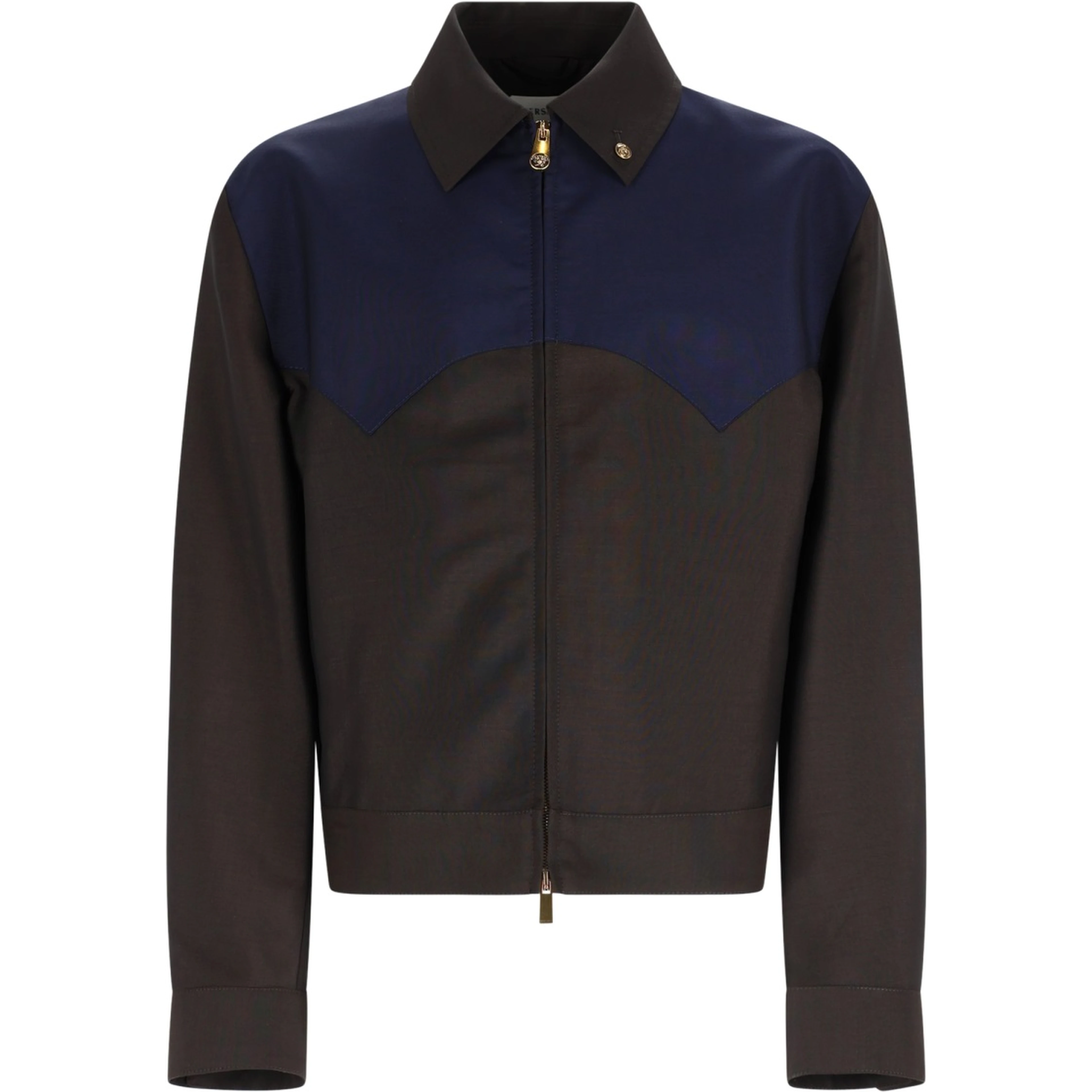 GIACCA IN LANA E MOHAIR CON ZIP