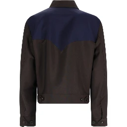GIACCA IN LANA E MOHAIR CON ZIP