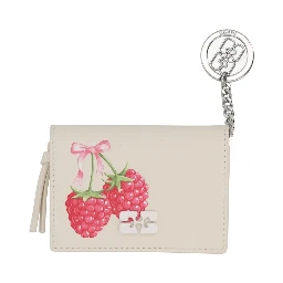 PORTACARTE CON STAMPA "RASPBERRY"
