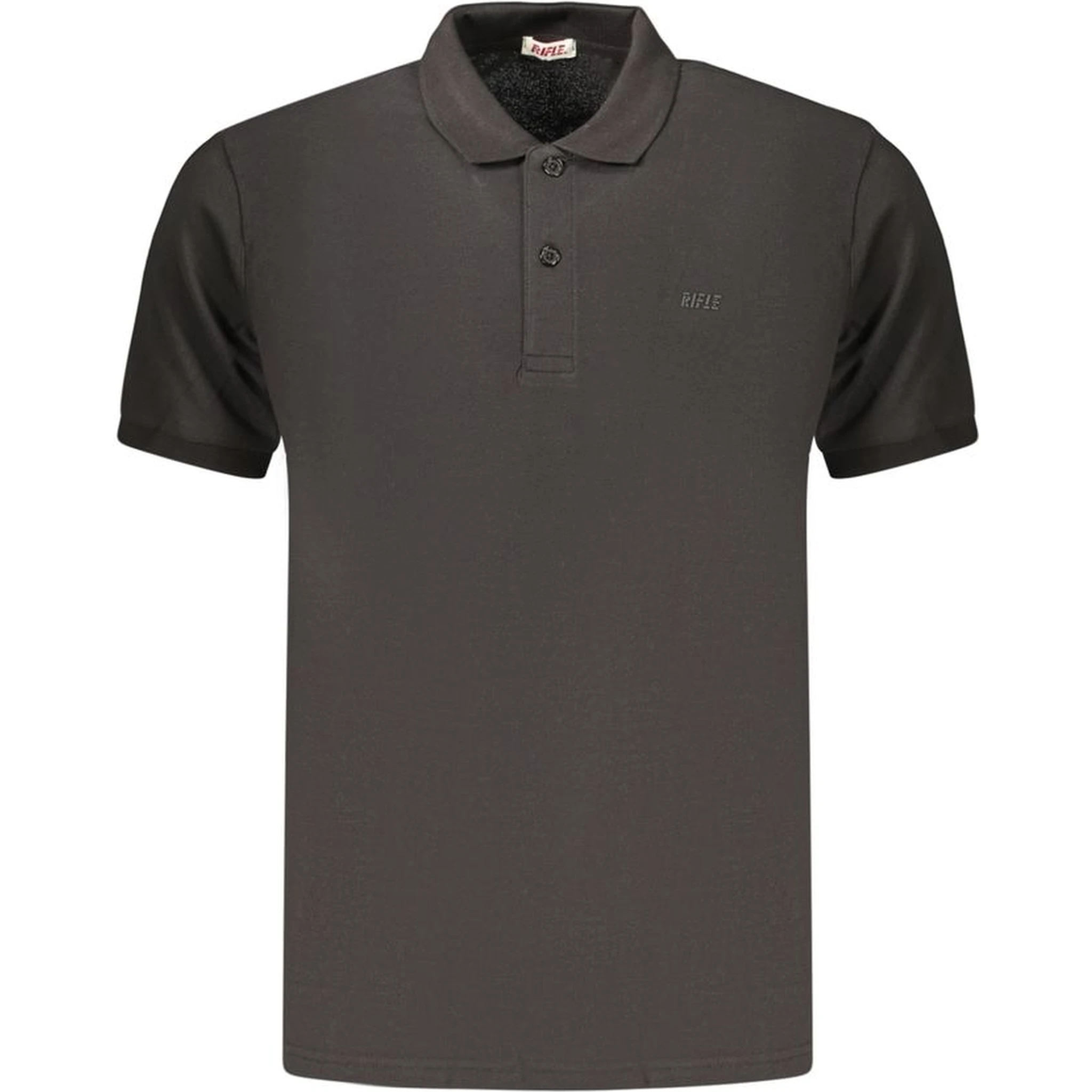 Black Cotton Polo Shirt