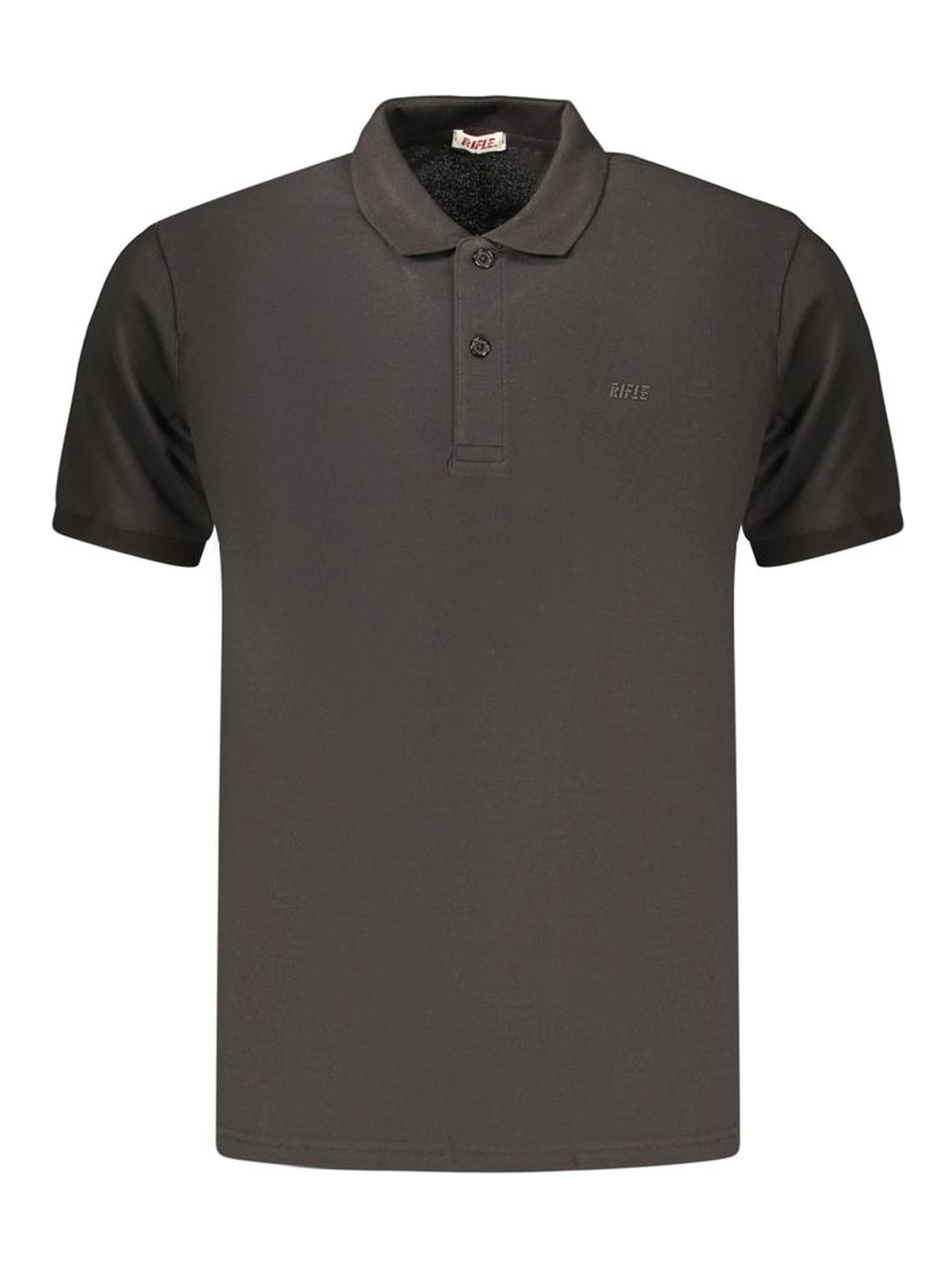 Black Cotton Polo Shirt