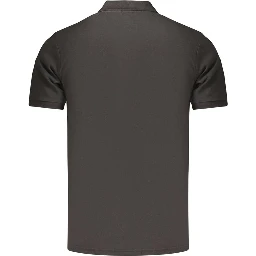 Black Cotton Polo Shirt