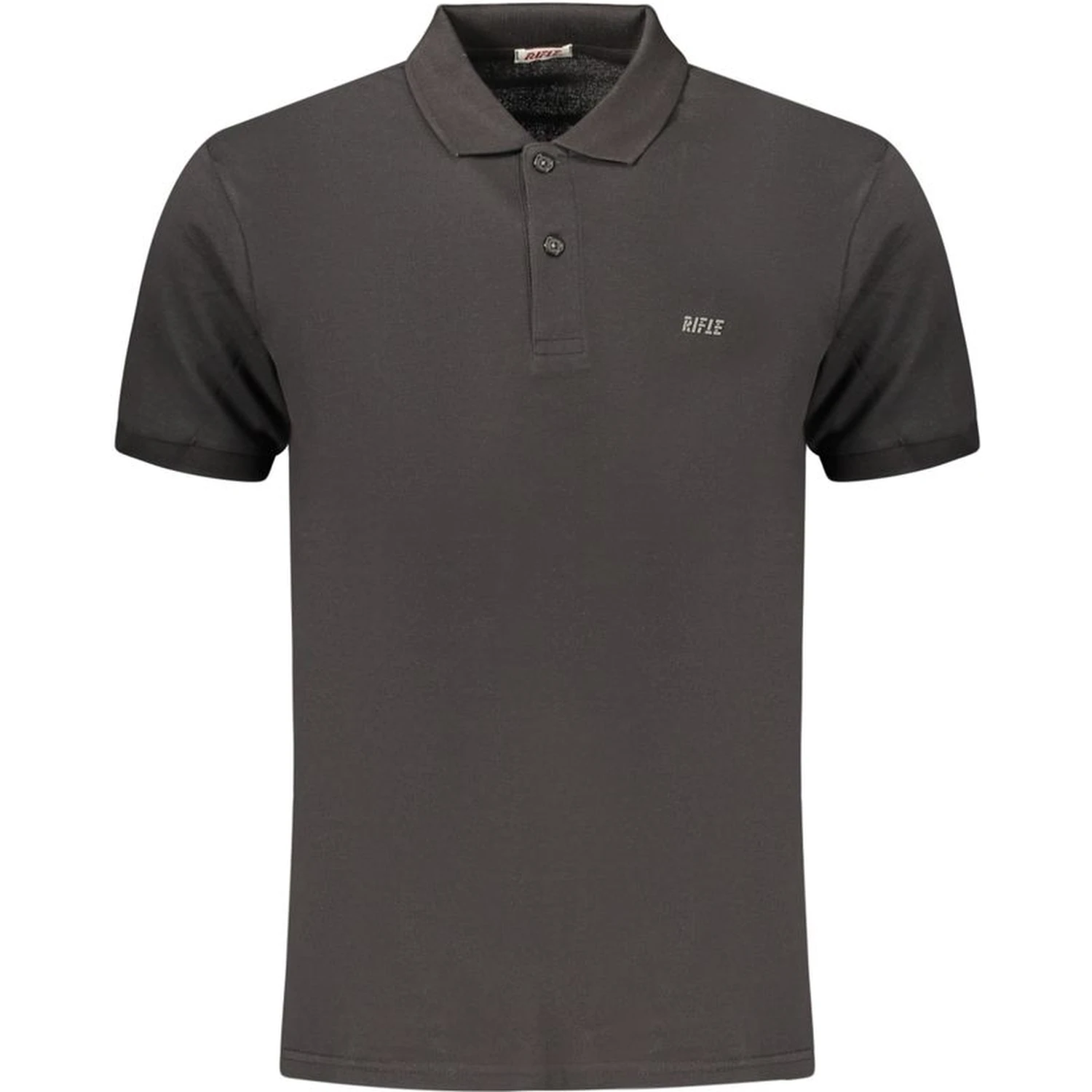 Black Cotton Polo Shirt