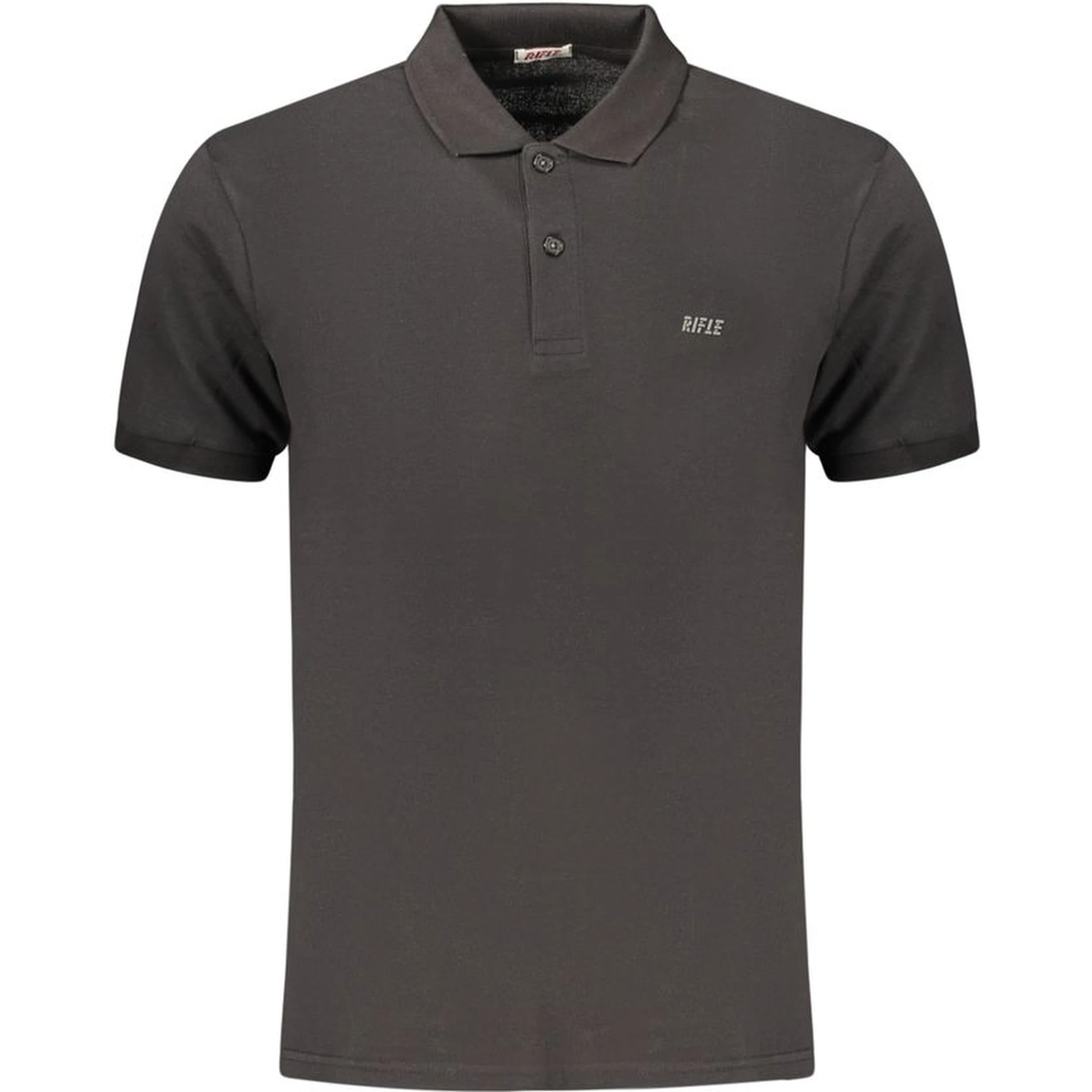 Black Cotton Polo Shirt