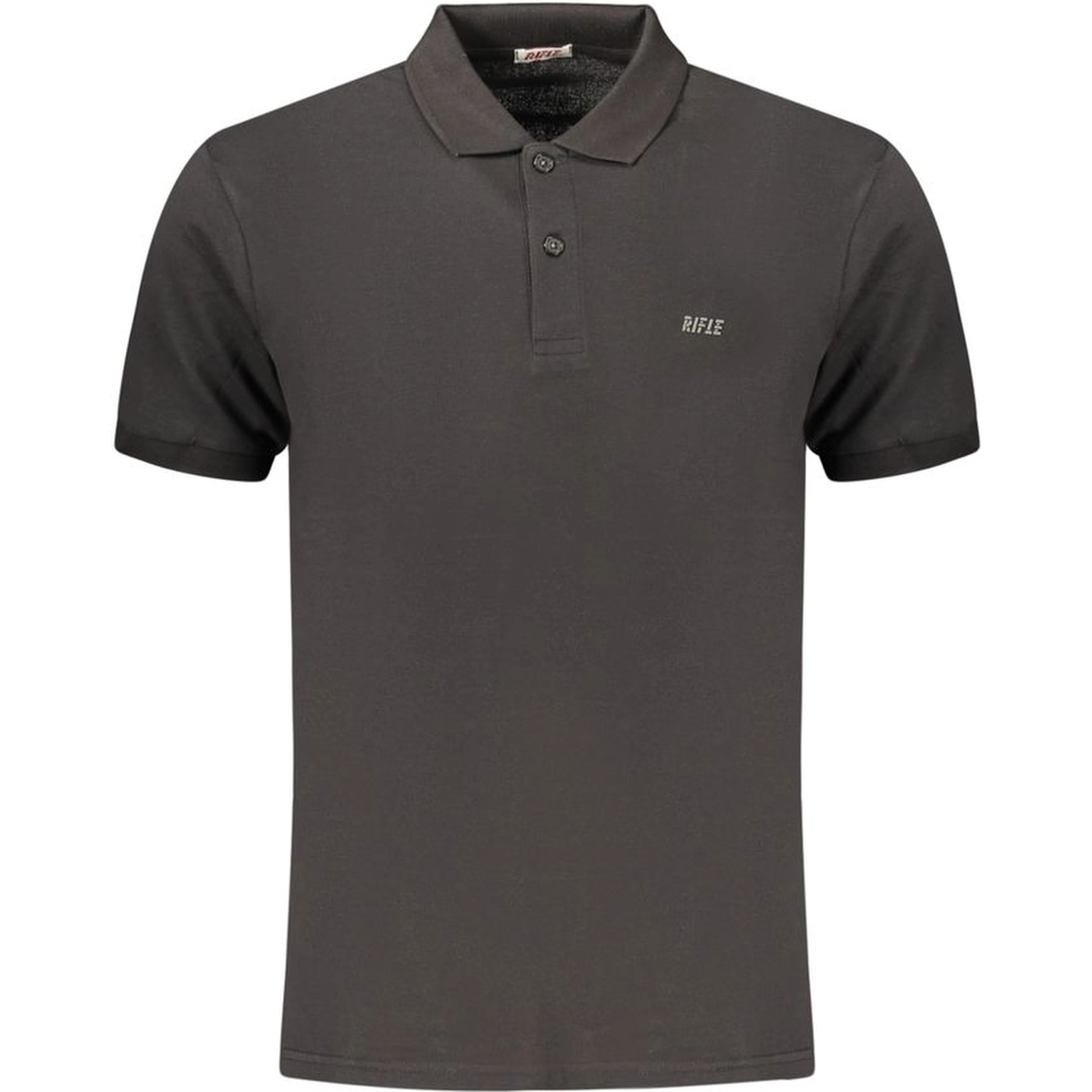 Black Cotton Polo Shirt