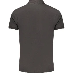 Black Cotton Polo Shirt