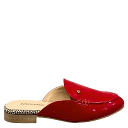 Red Leather Women Sandal