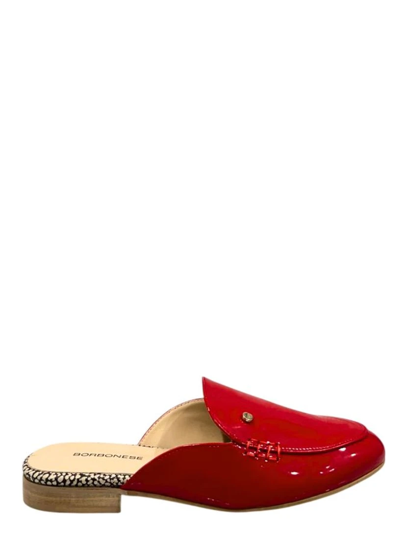 Red Leather Women Sandal