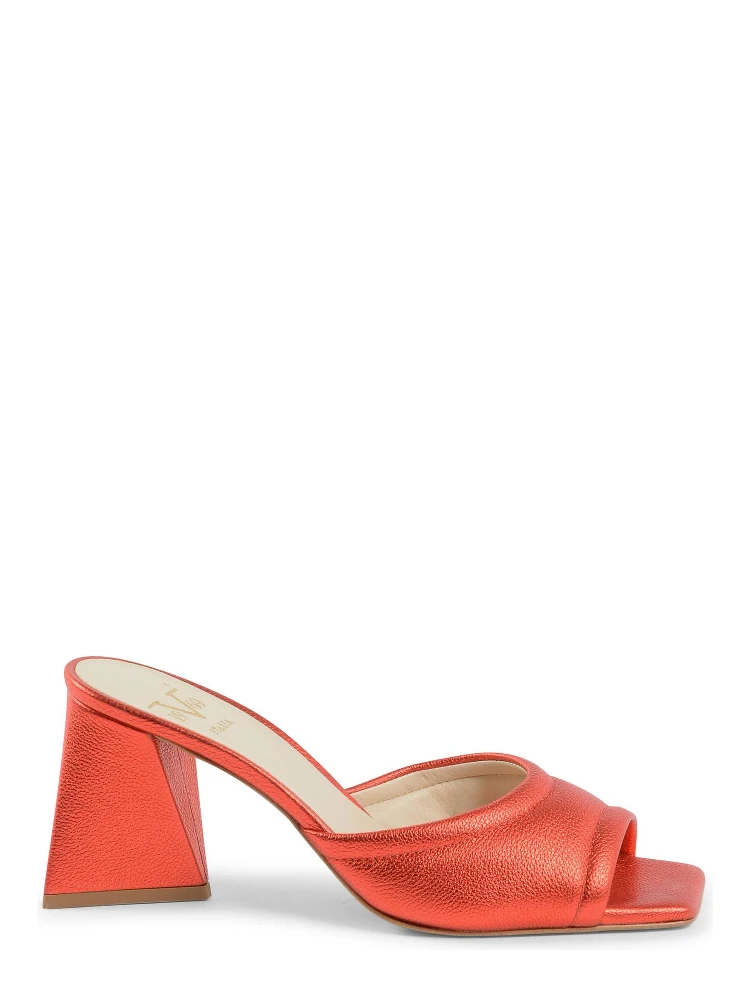Multicolor Leather Platform Sandals