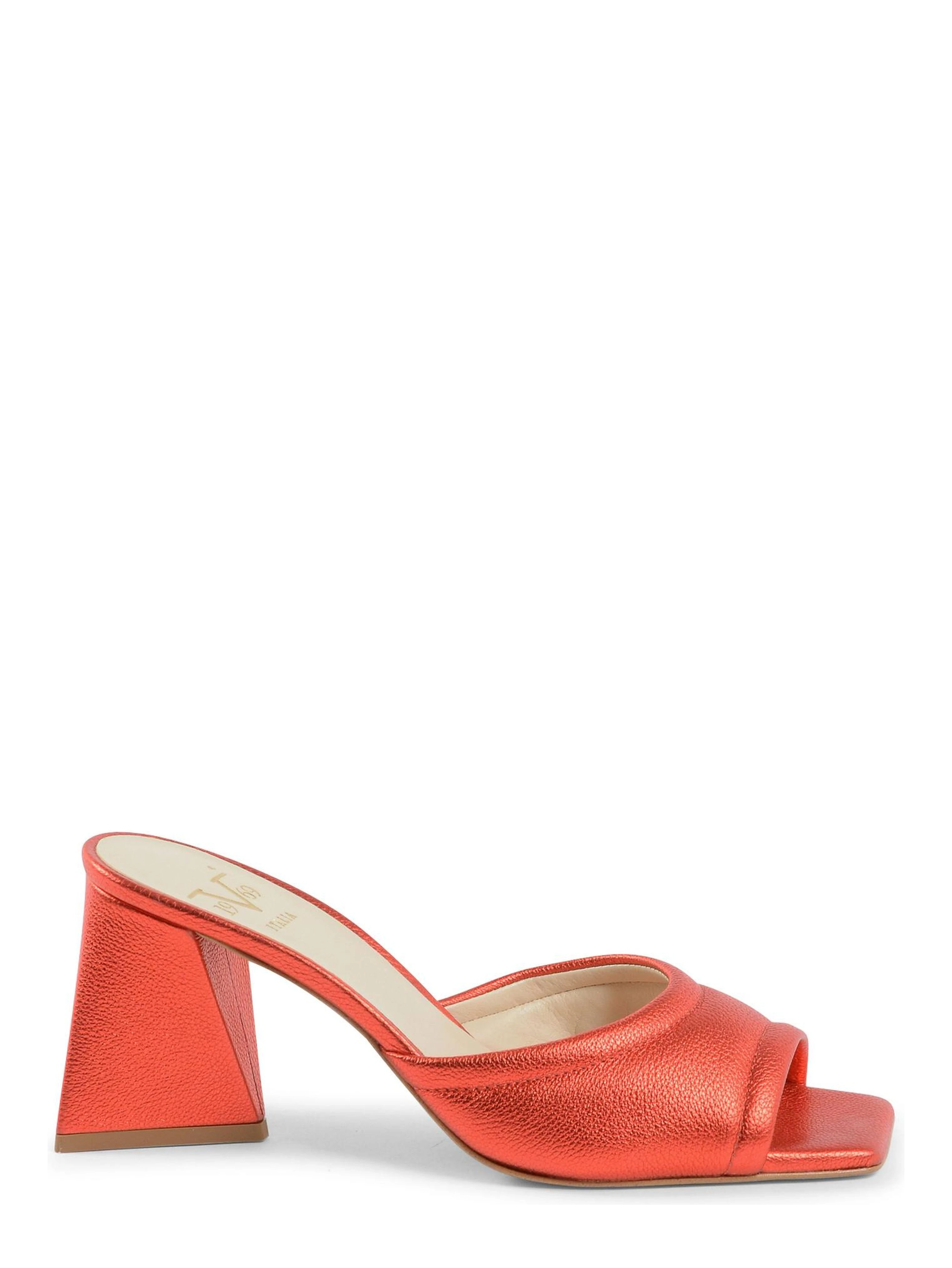 Multicolor Leather Platform Sandals