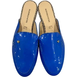 Blue Leather Women Sandal