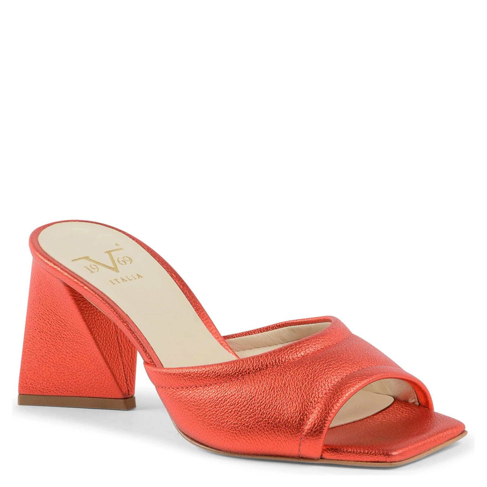 Multicolor Leather Platform Sandals
