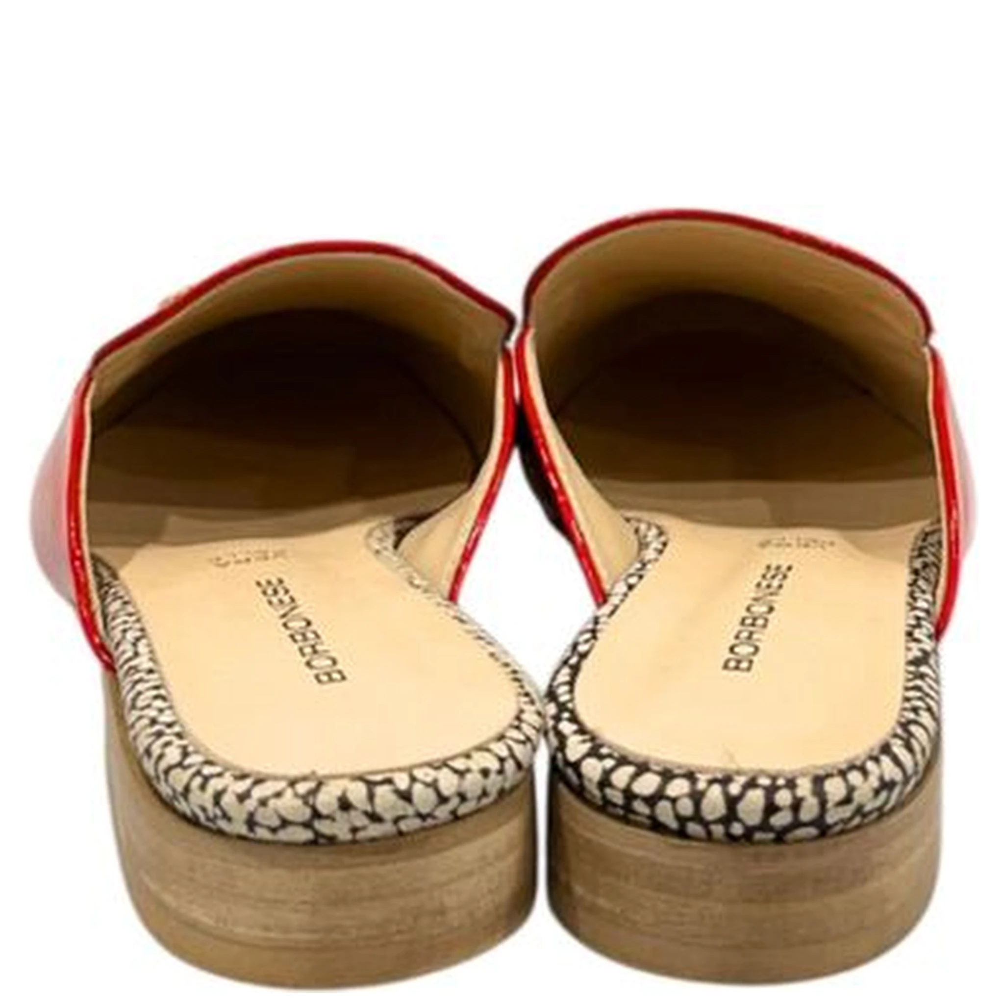 Red Leather Women Sandal