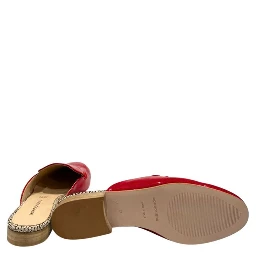 Red Leather Women Sandal