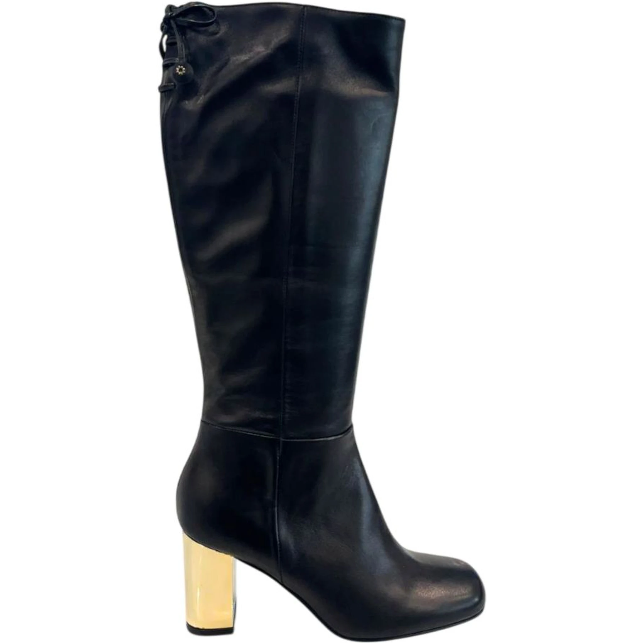 Black Leather Women Boot