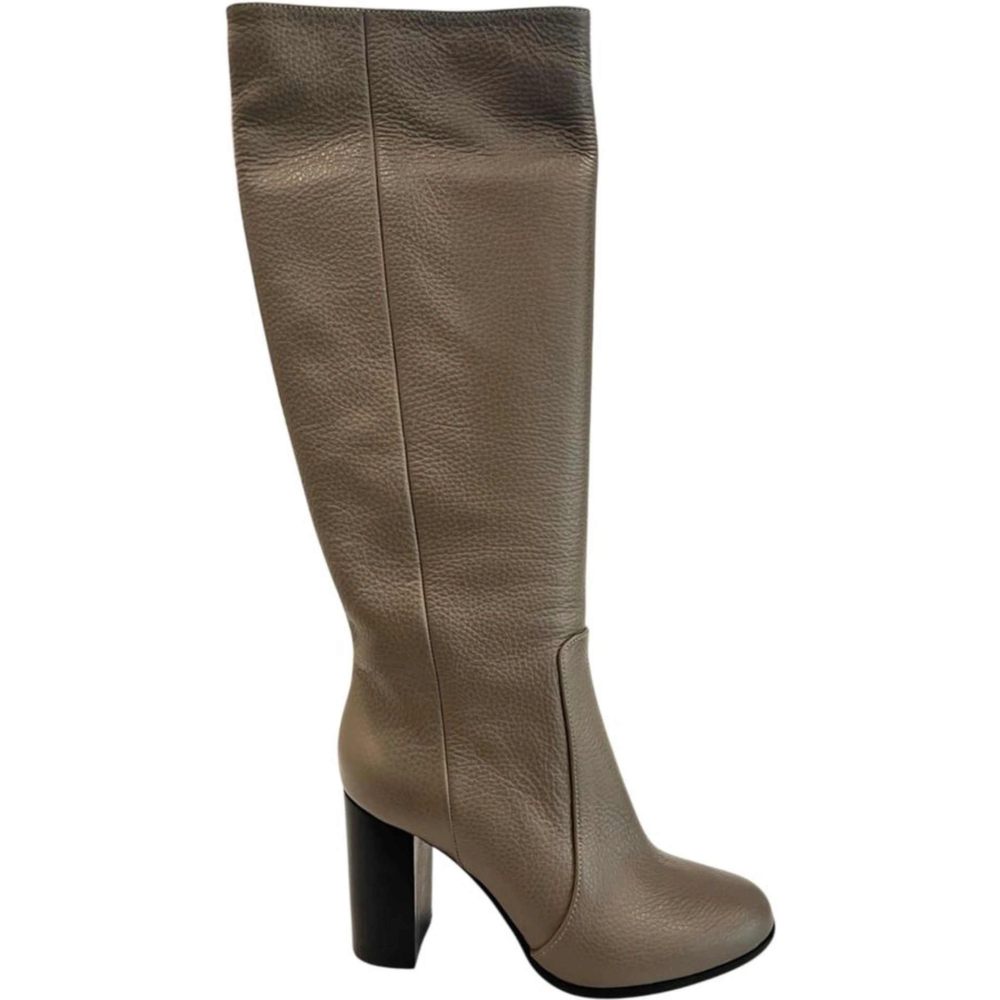 Brown Leather Women Boot