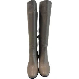 Brown Leather Women Boot