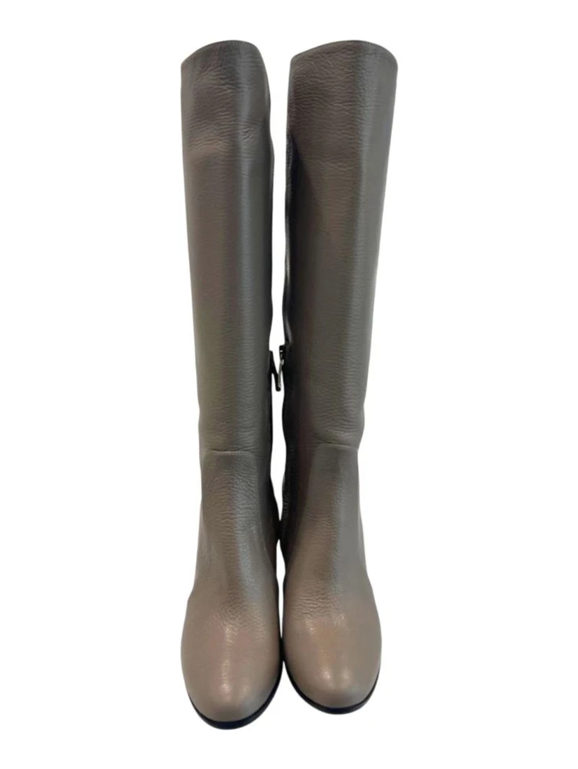 Brown Leather Women Boot