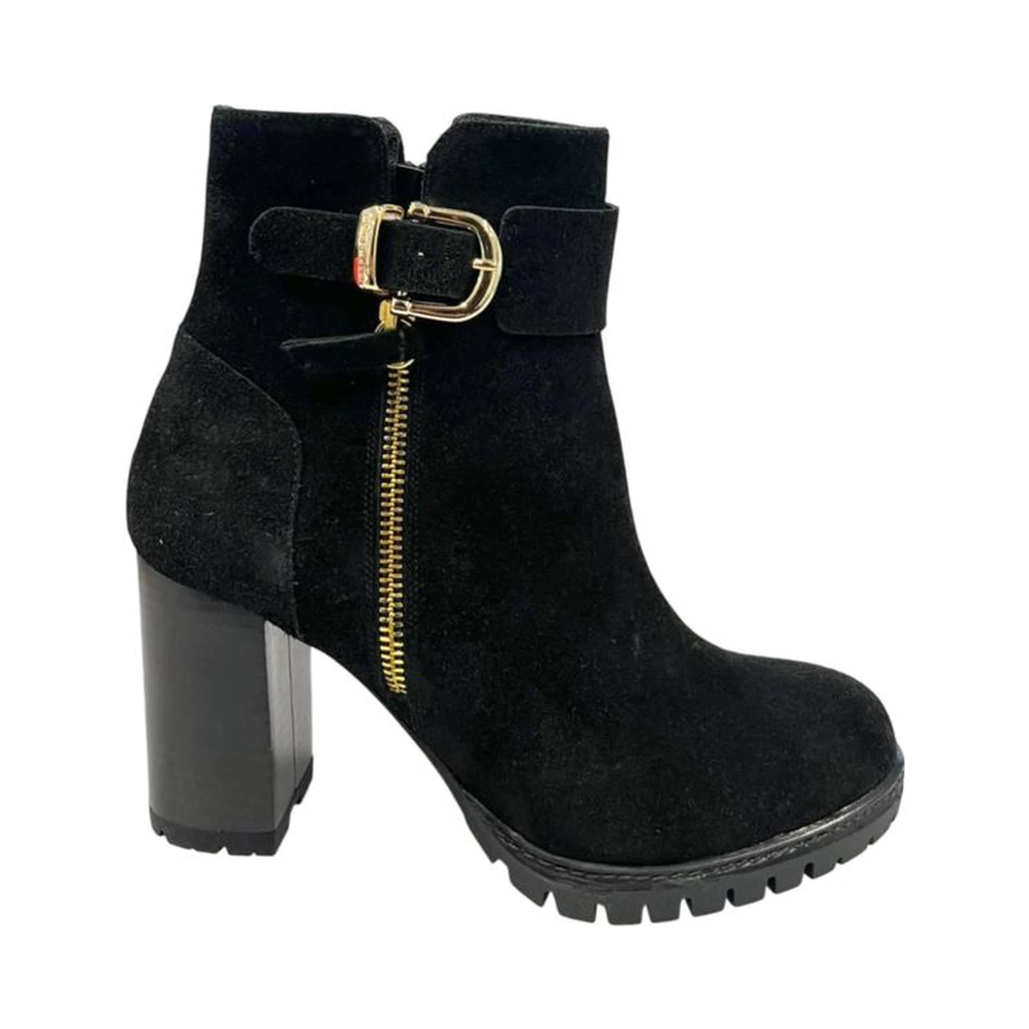 Black Leather Women's Boot