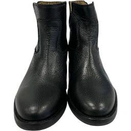 Black Leather Women Boot