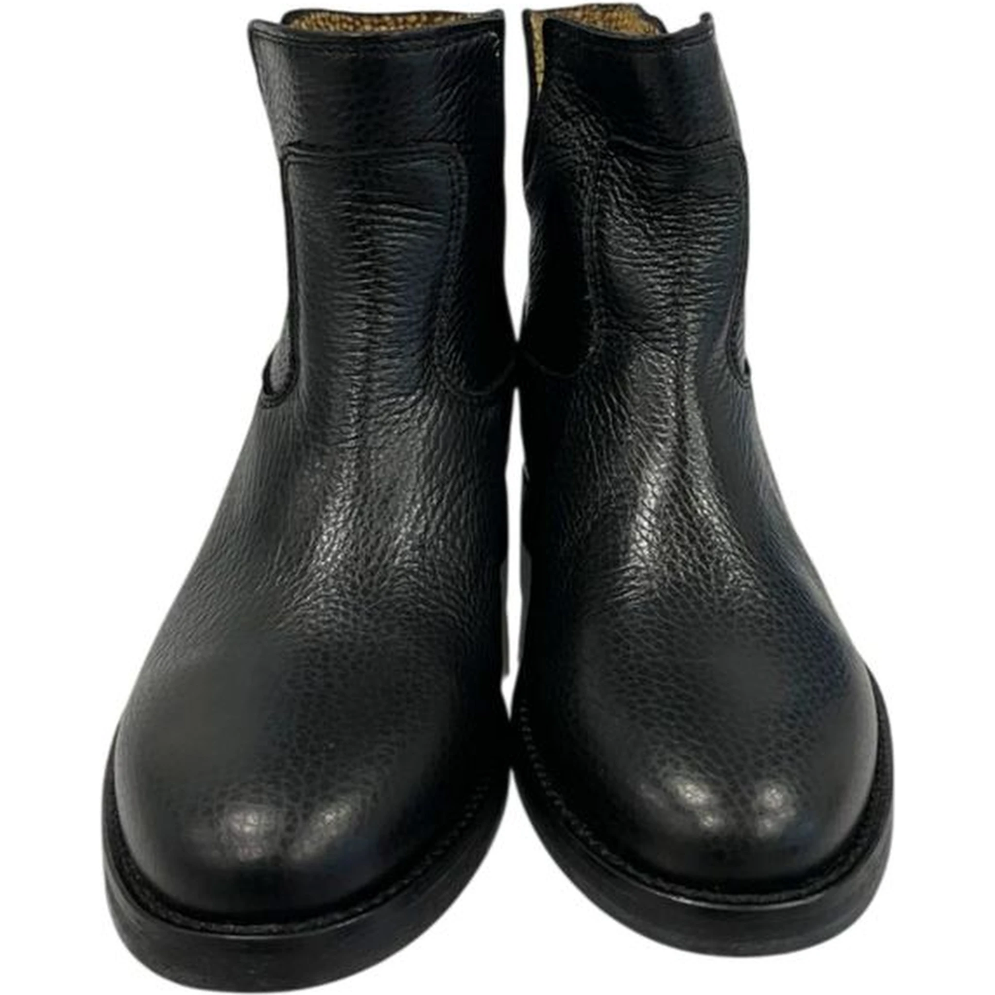 Black Leather Women Boot