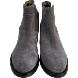 Grey Leather Women Boot