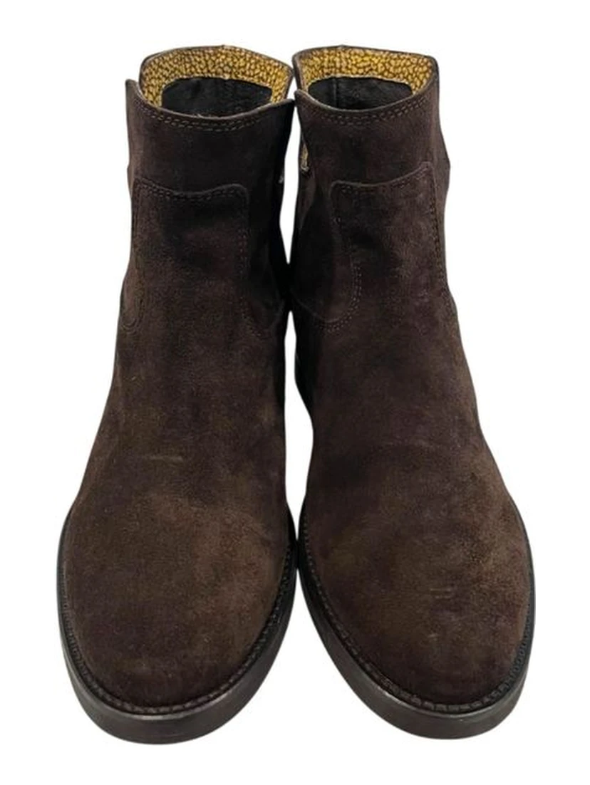 Brown Leather Women Boot