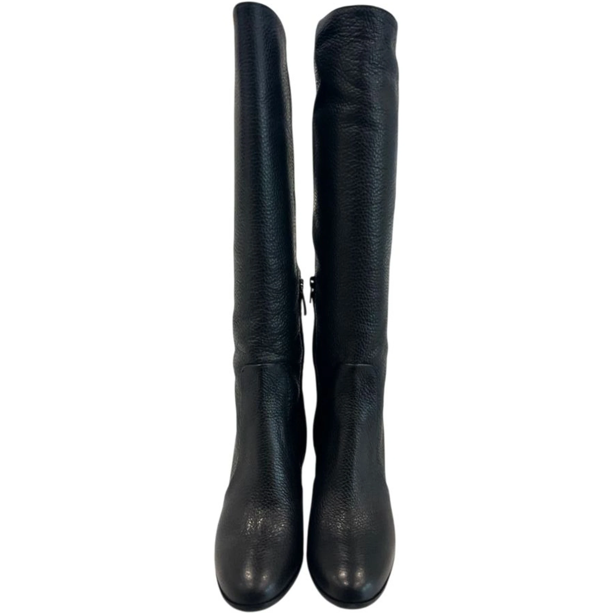 Black Leather Women Boot