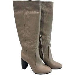 Brown Leather Women Boot