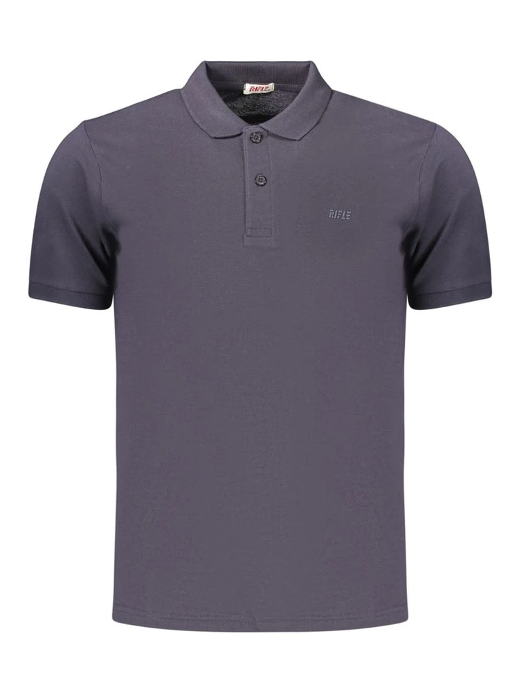 Blue Cotton Polo Shirt