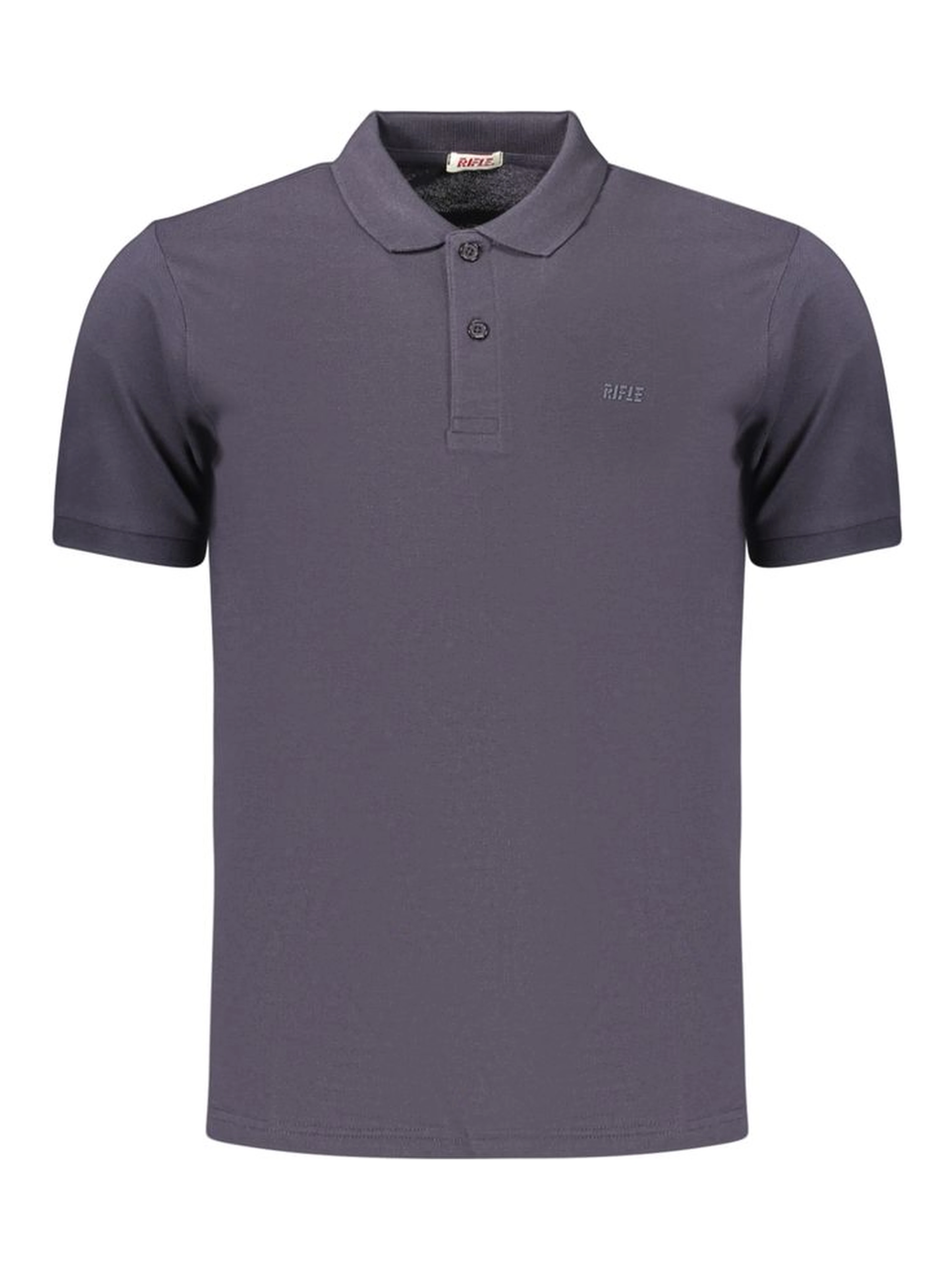 Blue Cotton Polo Shirt