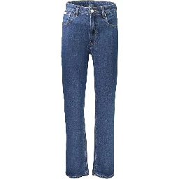 Blue Cotton Mom Jeans