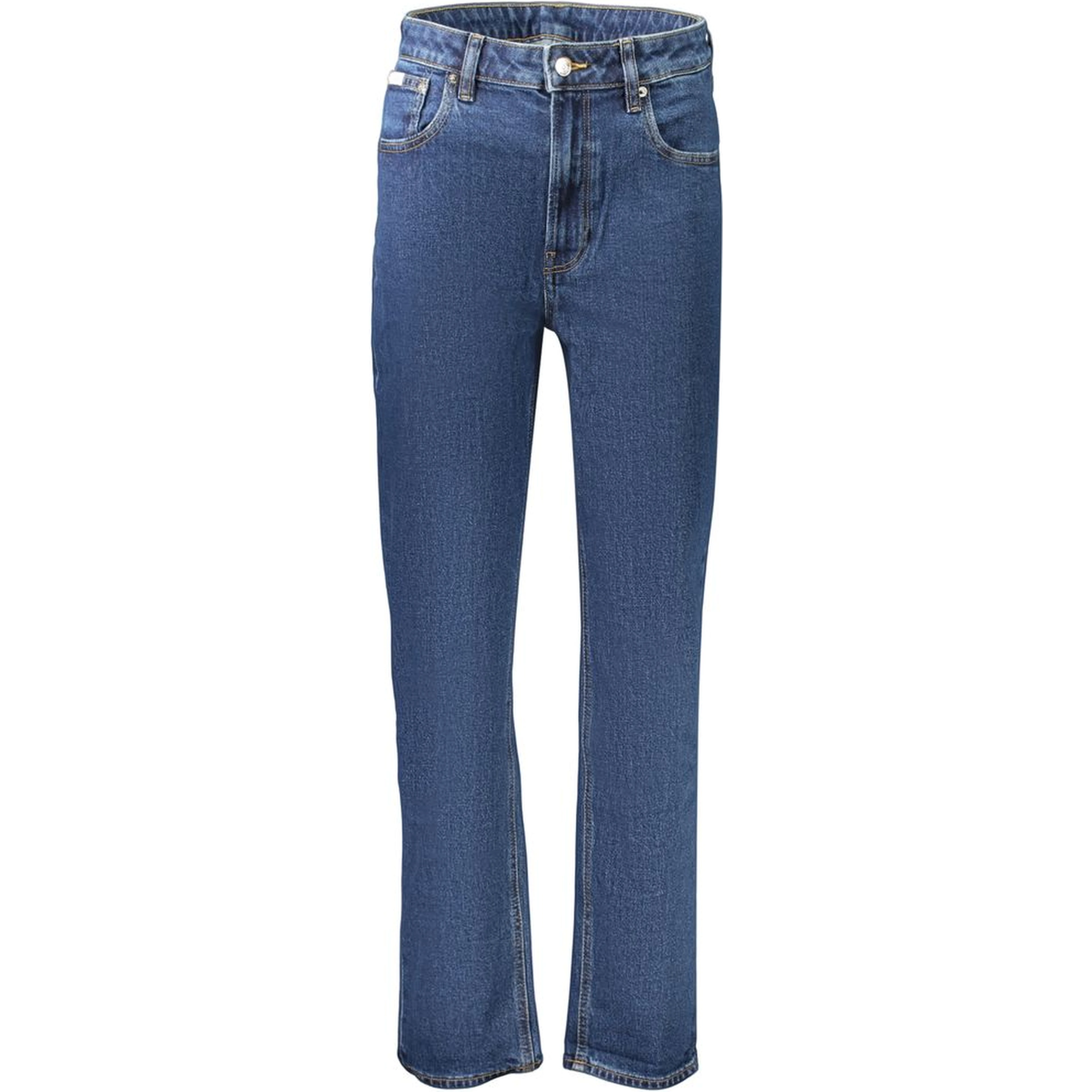Blue Cotton Mom Jeans