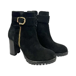 Black Leather Women's Boot