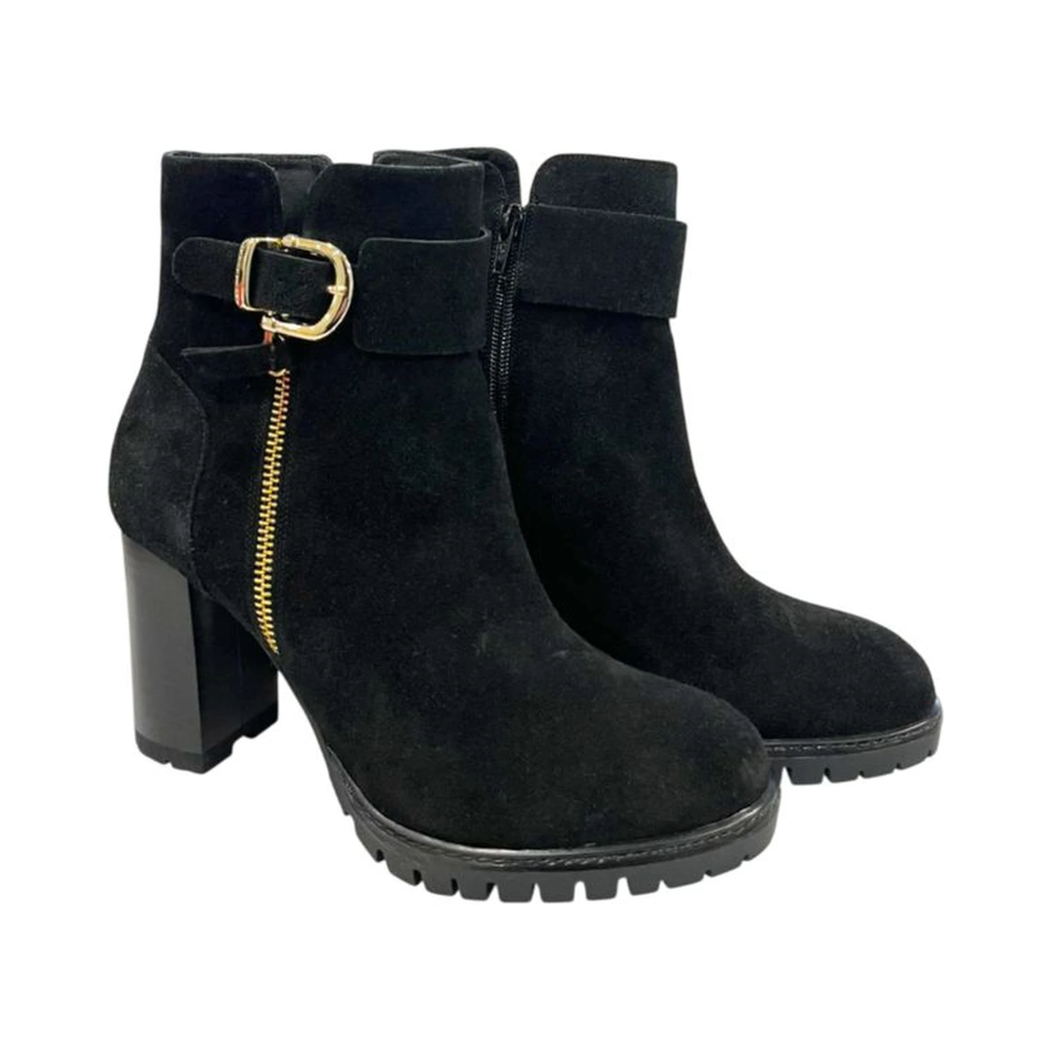 Black Leather Women's Boot