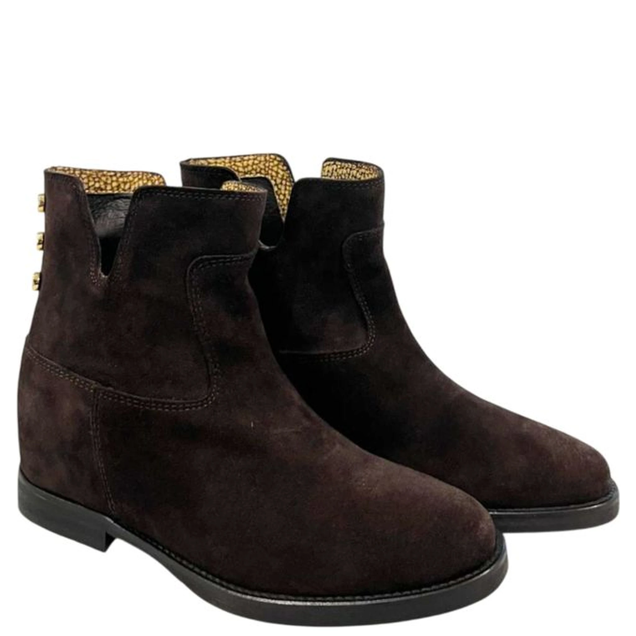 Brown Leather Women Boot