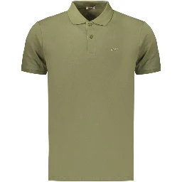 Green Cotton Polo Shirt