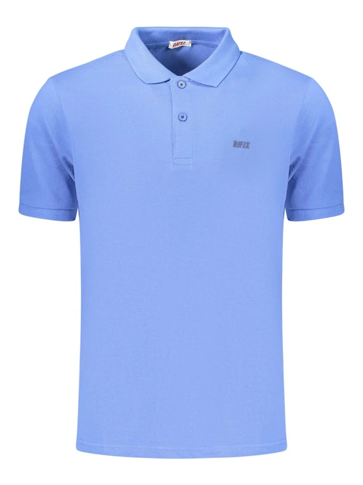 Blue Cotton Polo Shirt