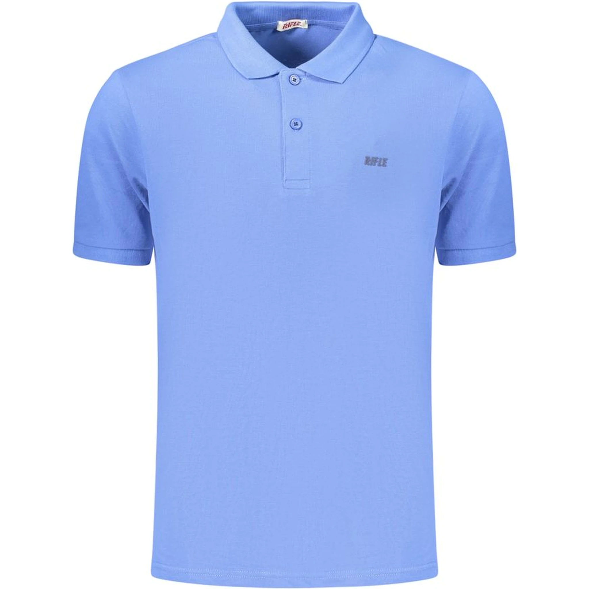 Blue Cotton Polo Shirt