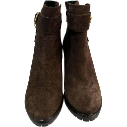 Brown Leather Women Boot