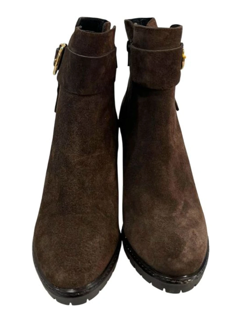 Brown Leather Women Boot