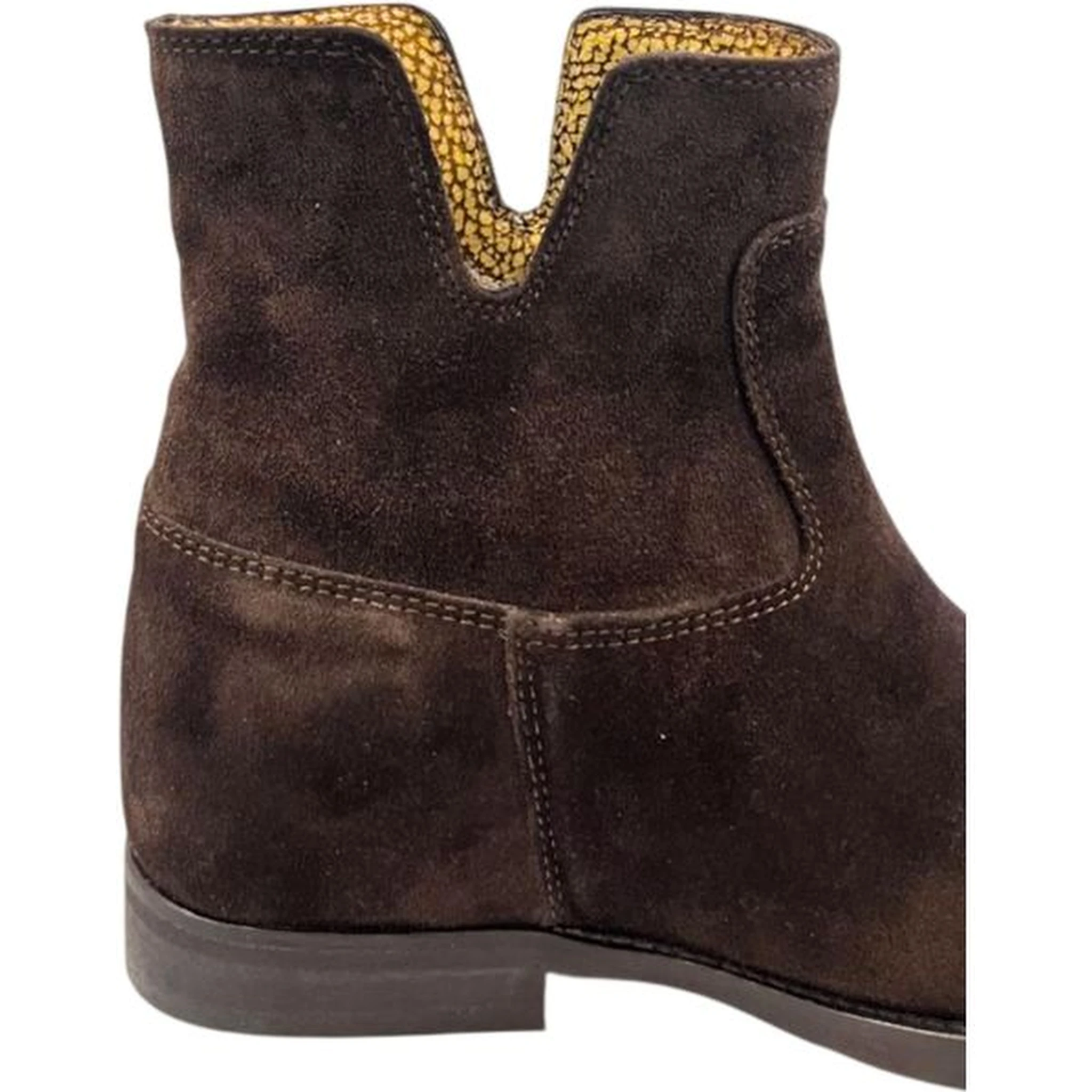 Brown Leather Women Boot