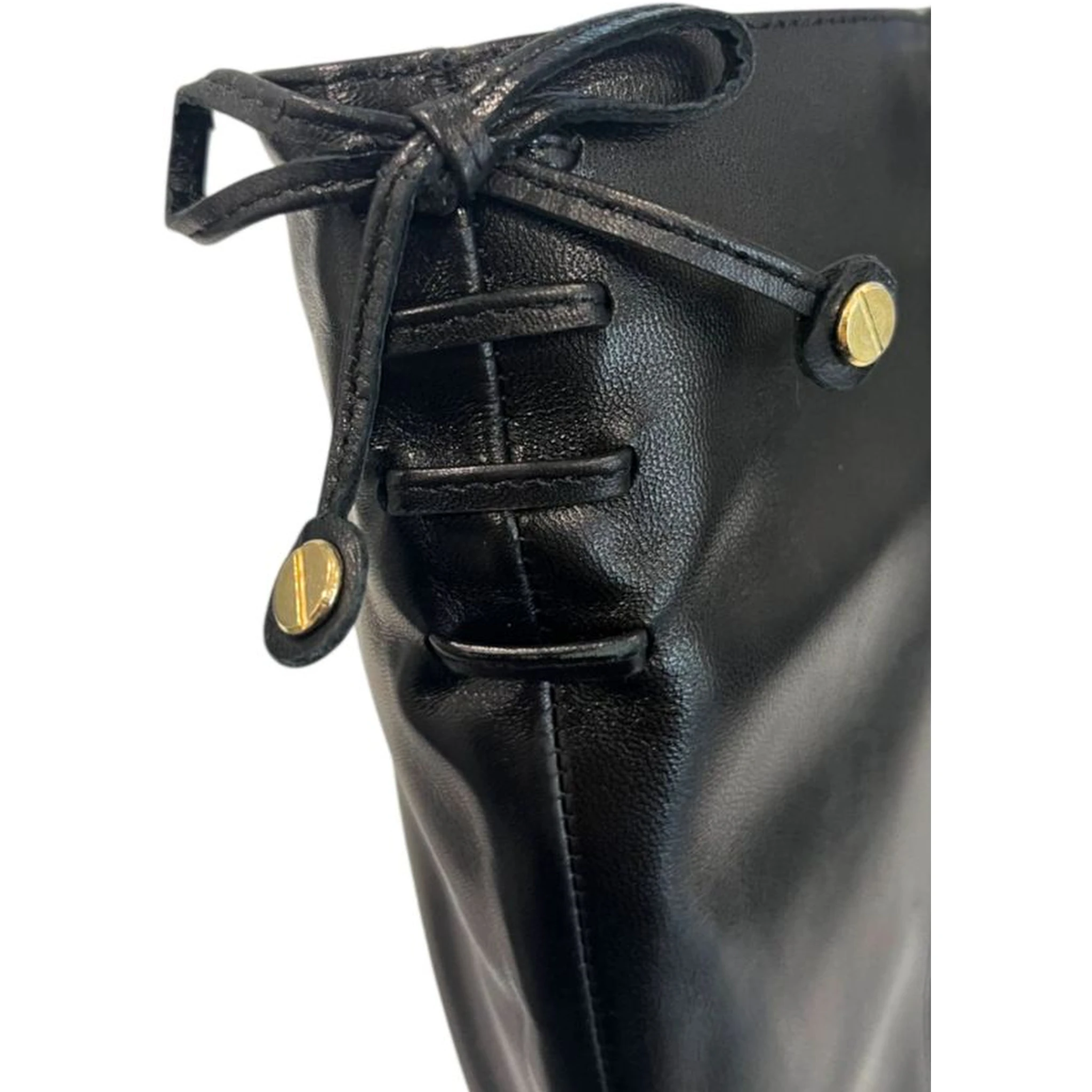 Black Leather Women Boot