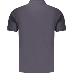 Blue Cotton Polo Shirt