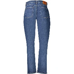 Blue Cotton Mom Jeans