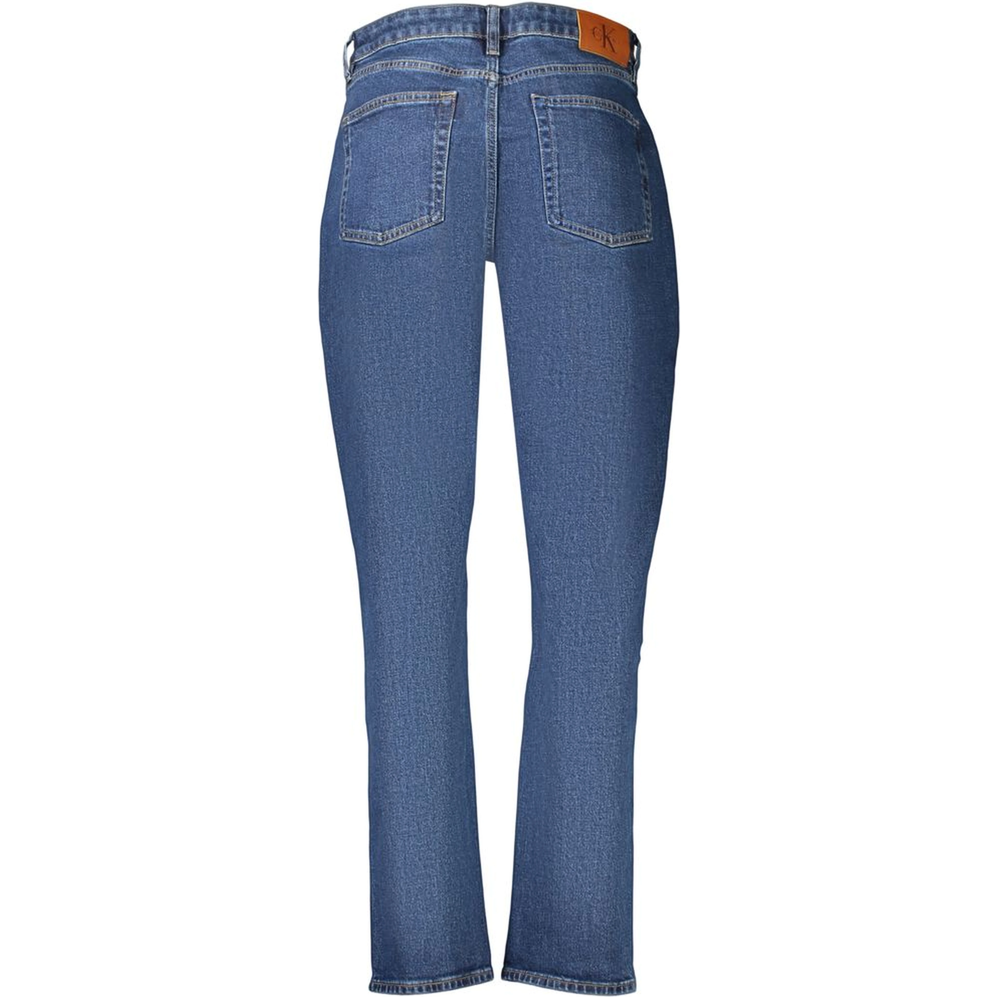 Blue Cotton Mom Jeans
